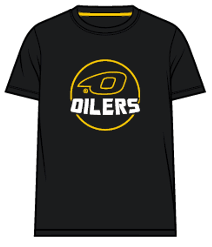 T-skjorte m/Oilerslogo - svart